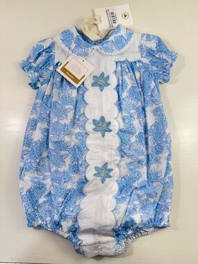 NWT Dondolo Blue Hydrangeas Bubble 24M